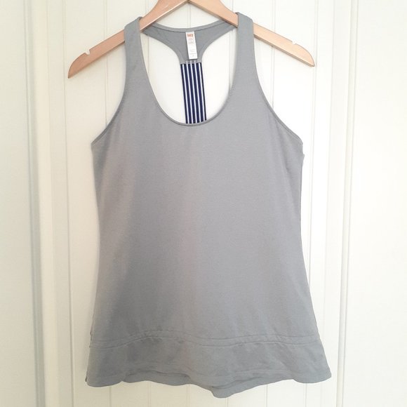 Lucy Tank Top with Toggle Hem Gray Size M - Picture 1 of 10